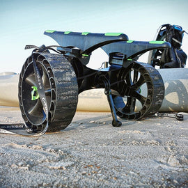 C-Tug R with SandTrakz Wheels Kayak Cart RailBlaza