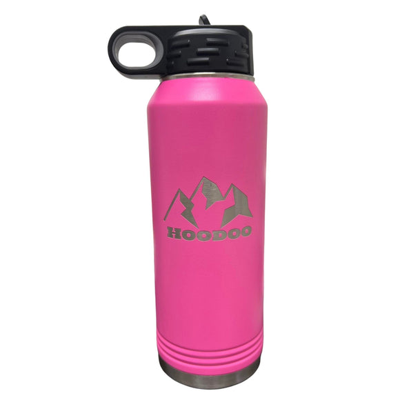 Hoodoo 32oz. Water Bottle Tumbler Hoodoo Sports Pink
