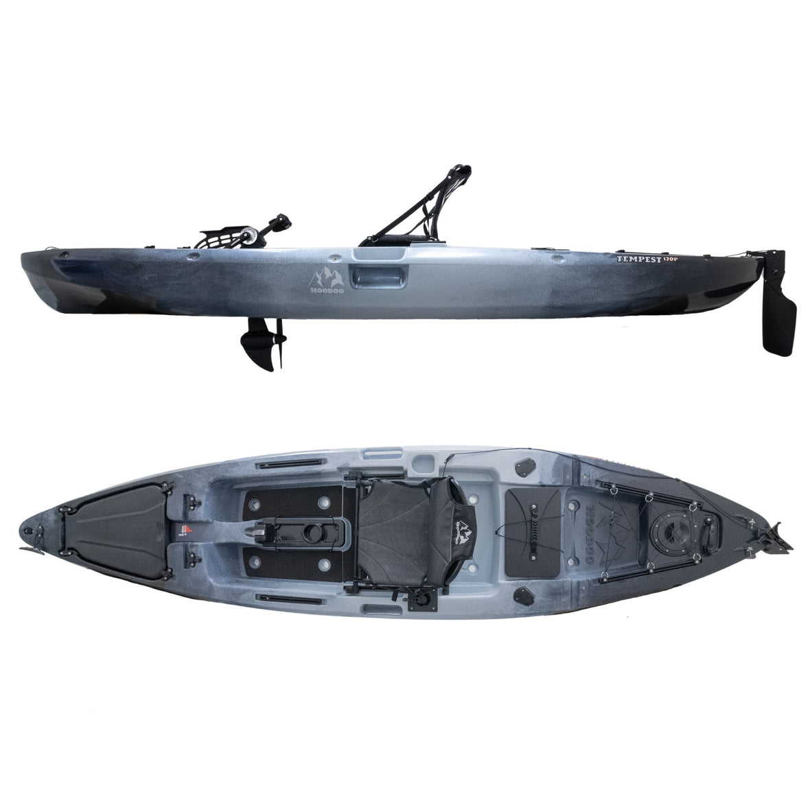 Hoodoo Tempest 120P Pedal Drive Kayak Made in Texas Hoodoo Sports