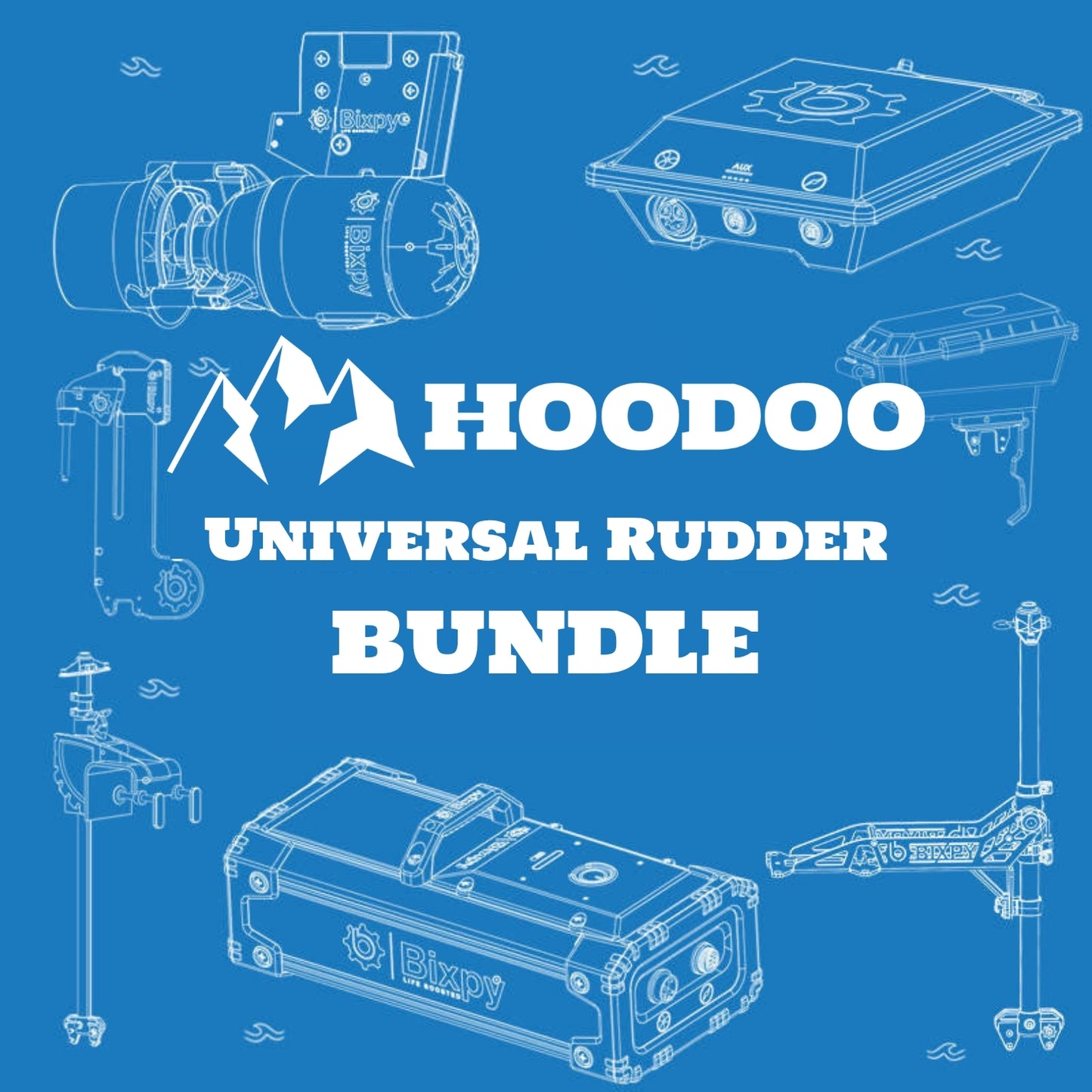 Universal Versa Rudder Adapter Bundle