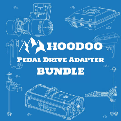 Hoodoo/Bixpy K-1 Outboard Kit - Pedal Drive Adapter Bundle