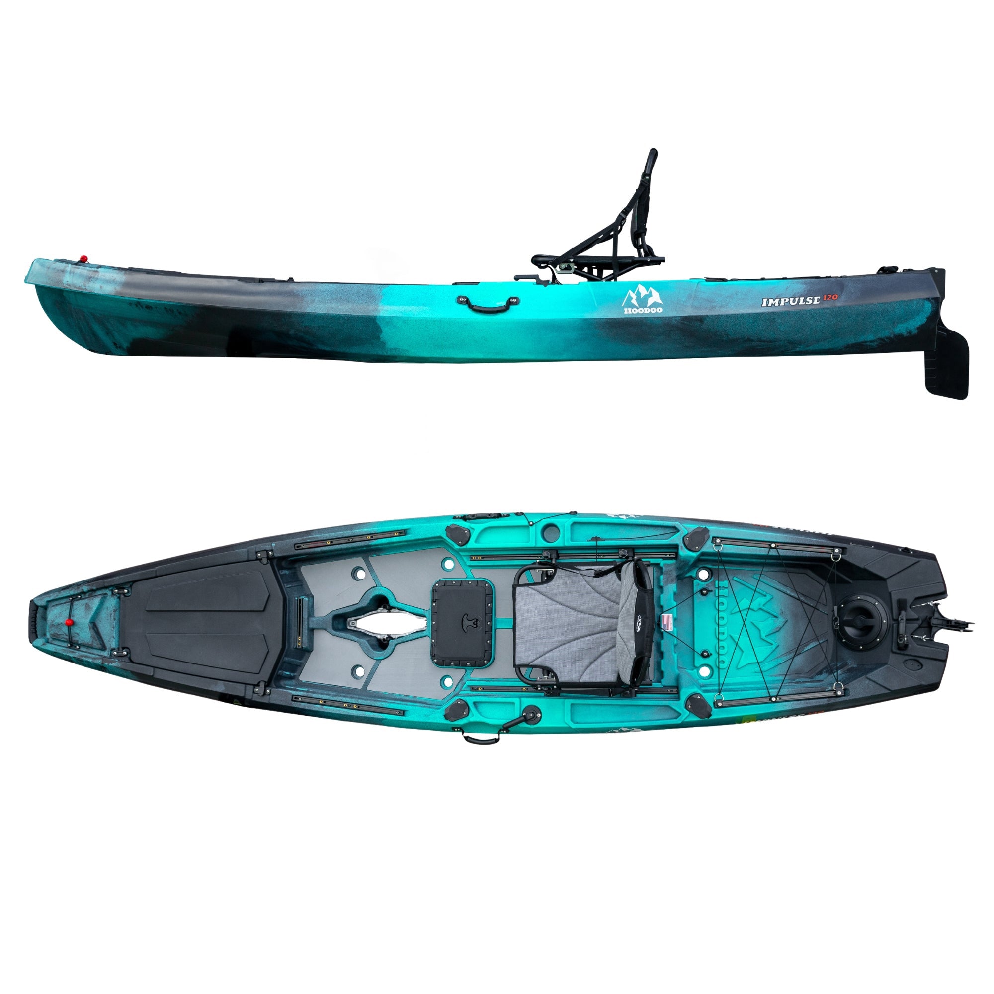 Hoodoo Impulse 120 Fin Drive Kayak Hoodoo Sports