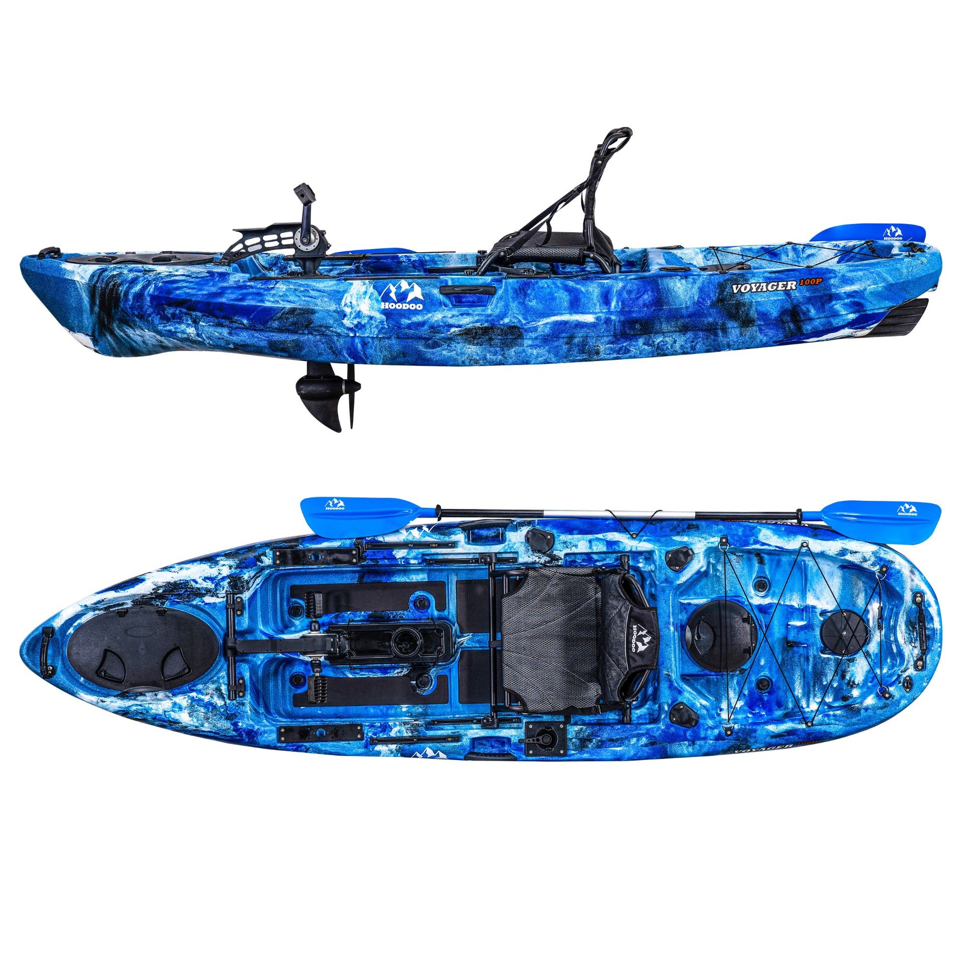 Hoodoo Voyager 100P Pedal Drive Kayak Hoodoo Sports