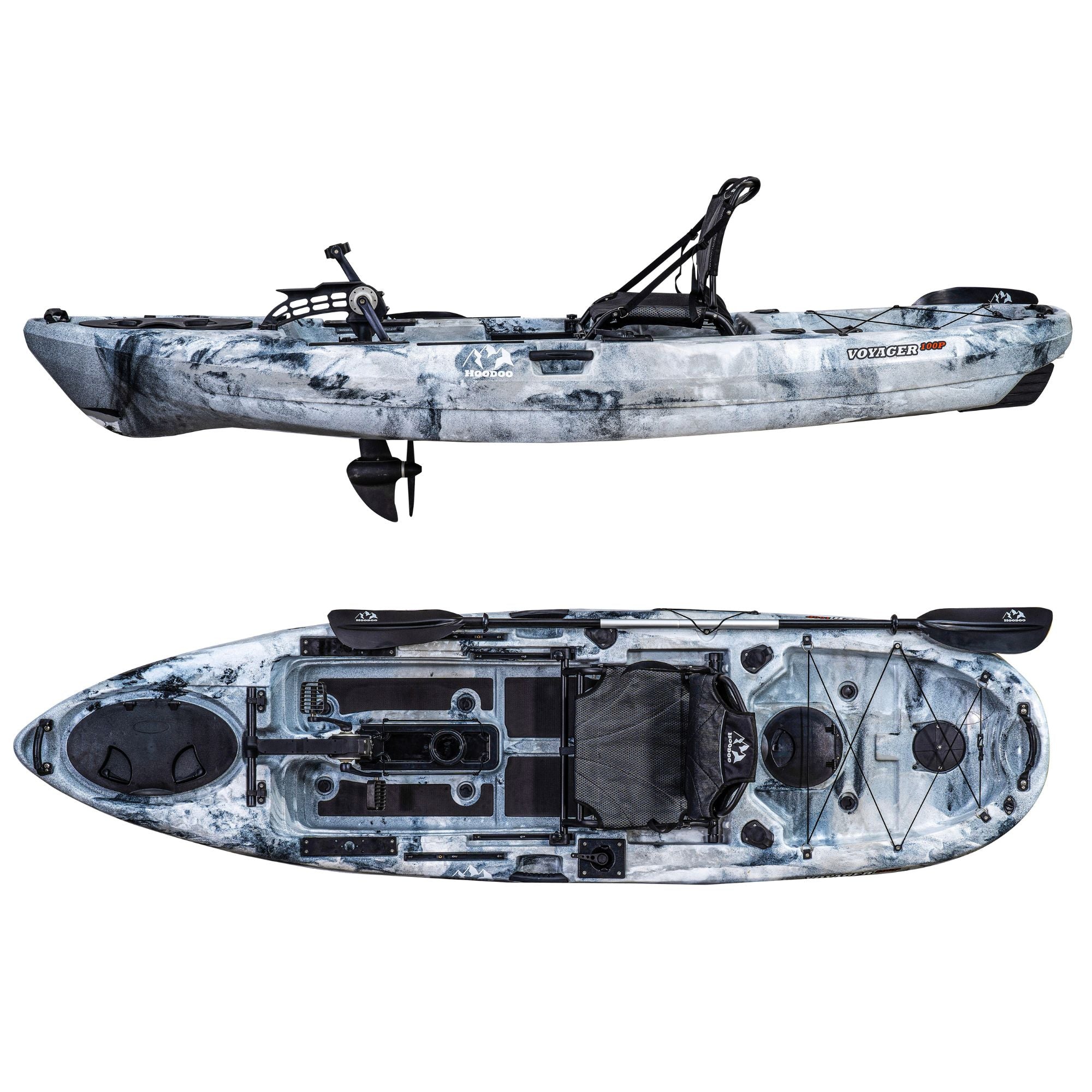 Buy gray-mist Hoodoo Voyager 100P Pedal Drive Kayak