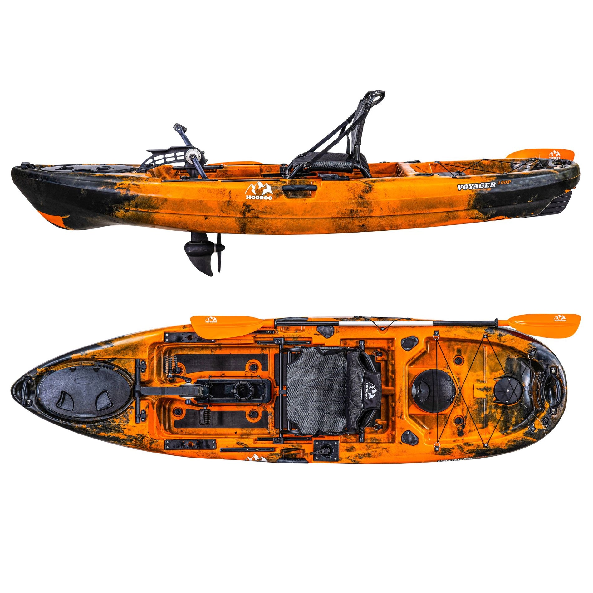 Hoodoo Voyager 100P Pedal Drive Kayak Hoodoo Sports