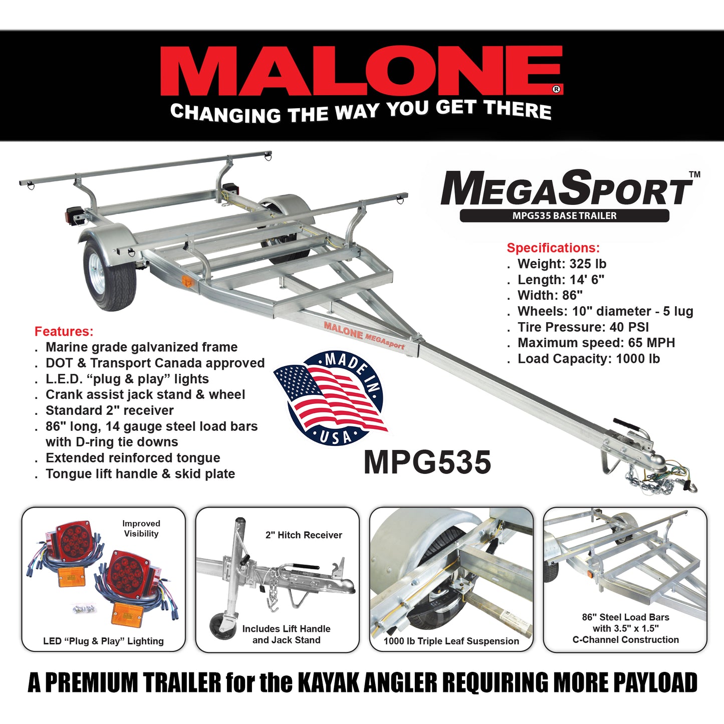 MegaSport™ Kayak Trailer