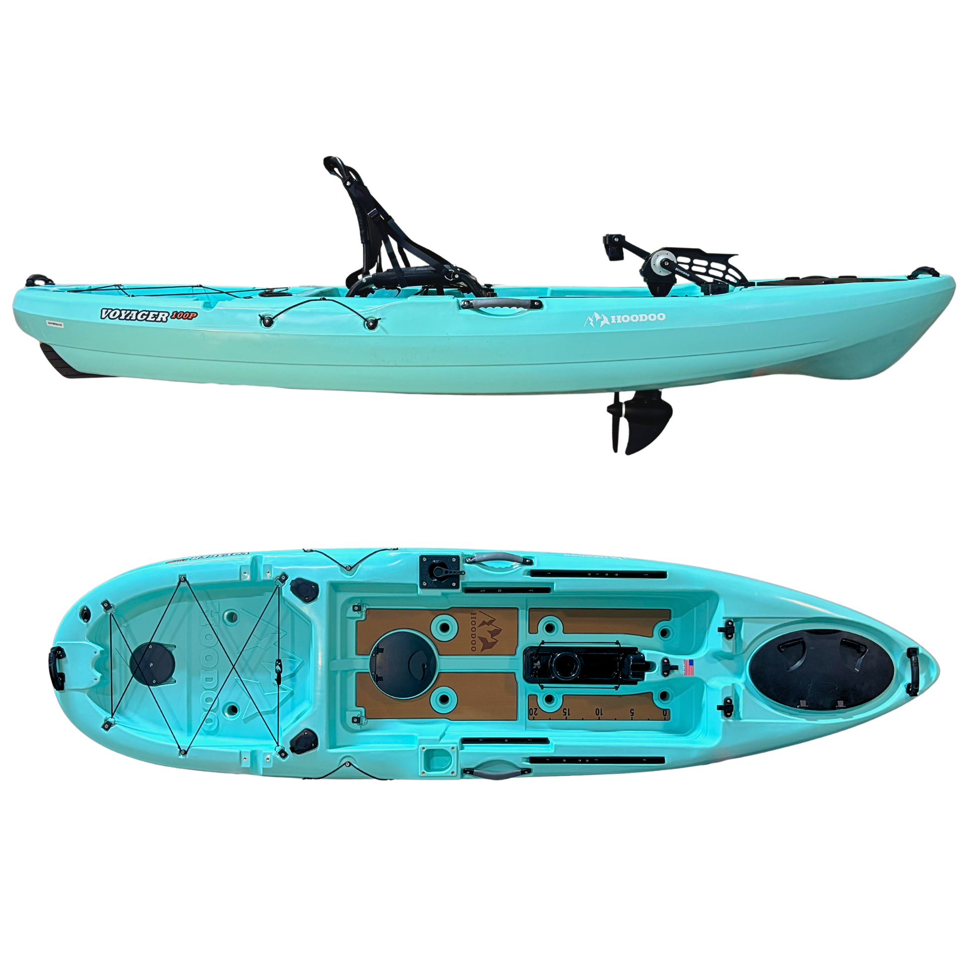 kayaks with pedal Hoodoo Voyager 100P Pedal Drive Kayak – Hoodoo Sports