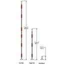 YP-LR360-PRO Lightning Rod - NEW & IMPROVED Threaded Power Connectors - Extendable Powered 360 Degree Safety Light, Flag, and Optional Accessory Mount-8