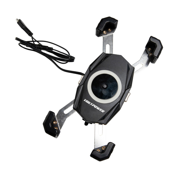 YP-MPWC 12 Volt Mobile Phone Wireless Fast Charger (15W) | One Hand Operation | 360 Degree Adjustable Gooseneck Action Mount