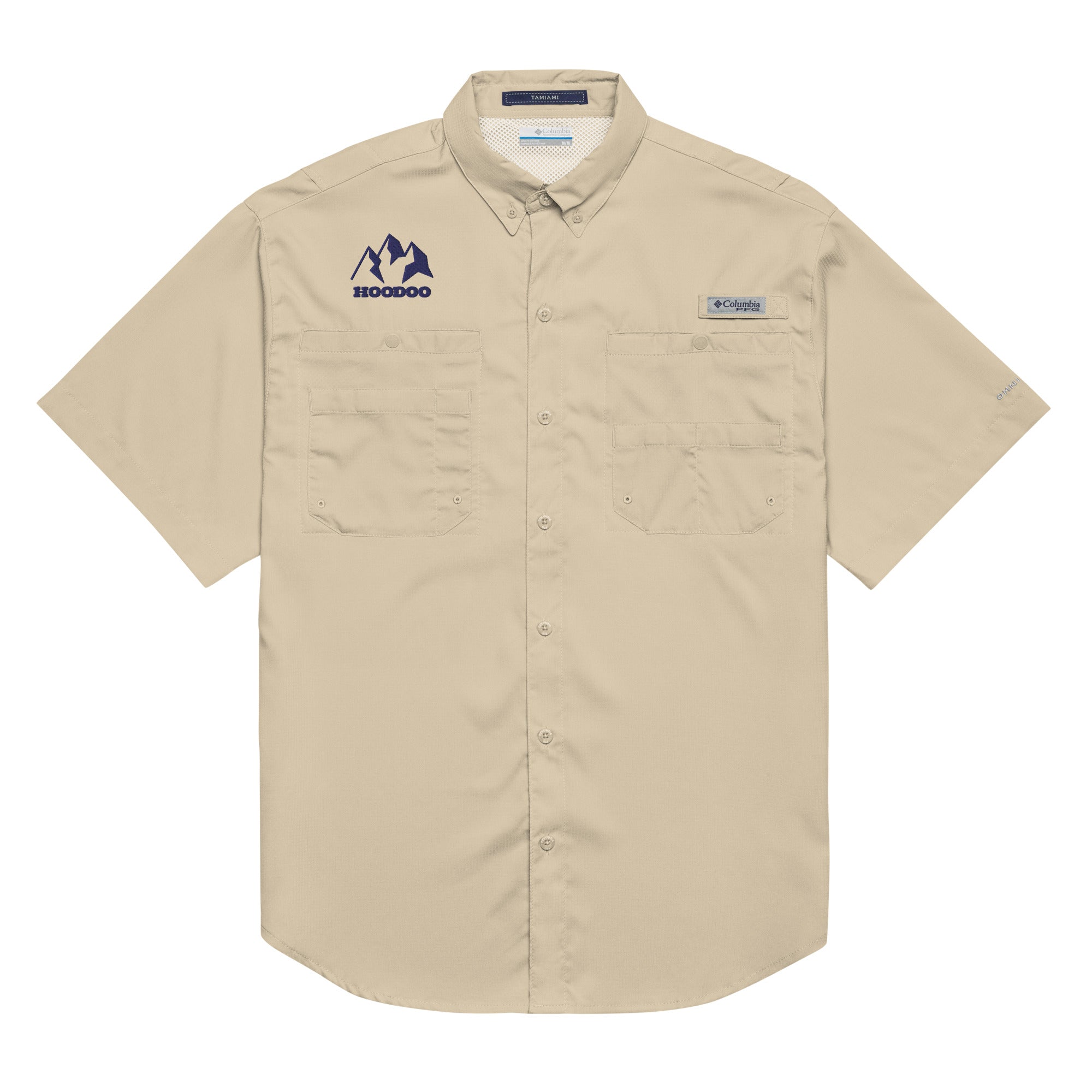 トップス everyone back logo button down shirt Men's Columbia short sleeve button shirt – Hoodoo Sports
