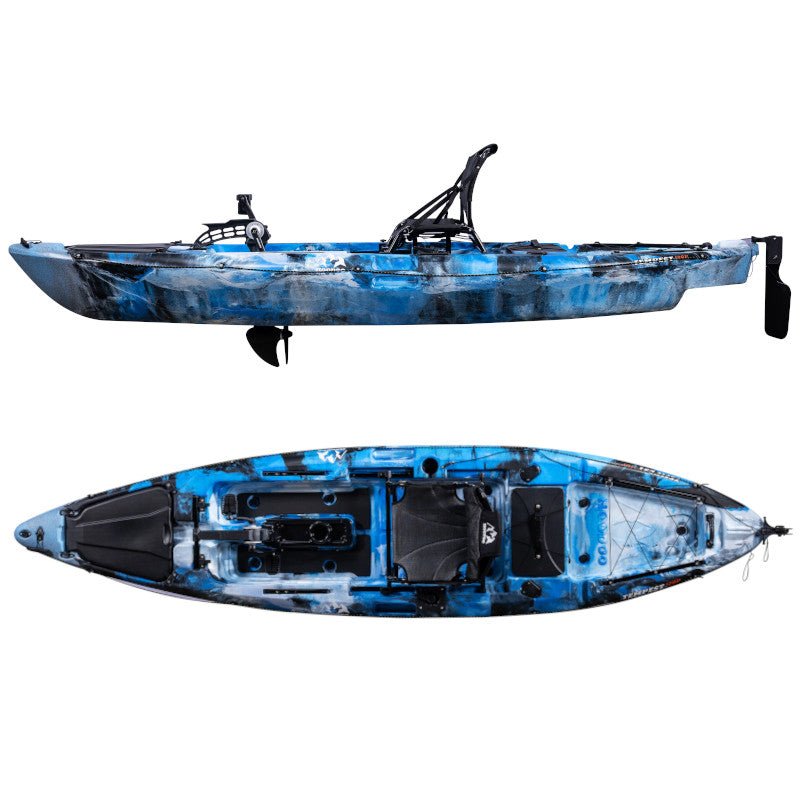 HOODOO Tempest 120P Pedal Drive Kayak Kayak Hoodoo Sports Blue Lagoon 