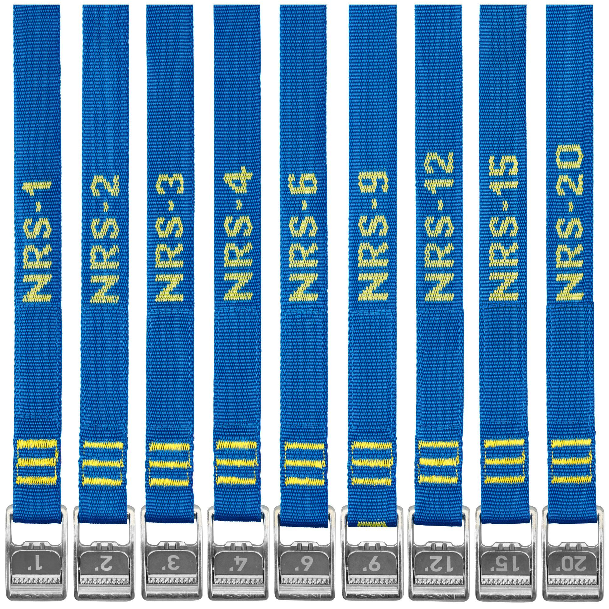 NRS 1" HD Tie-Down Straps 9' 2-Pack (Pair) NRS 
