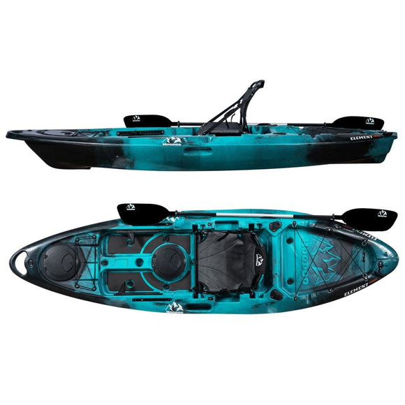 HOODOO Element 100S SitOnTop Fishing and Recreation Kayak Hoodoo Sports