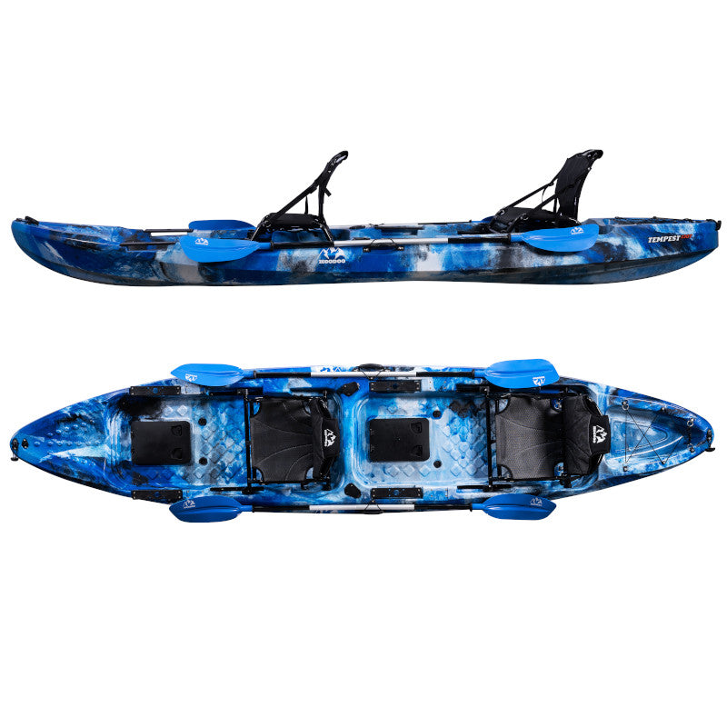 HOODOO Tempest 130T Tandem Kayak Kayak Hoodoo Sports Blue Lagoon 