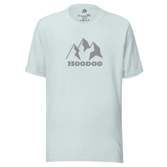 Hoodoo Logo Unisex Tee Hoodoo Sports Heather Prism Ice Blue XS 