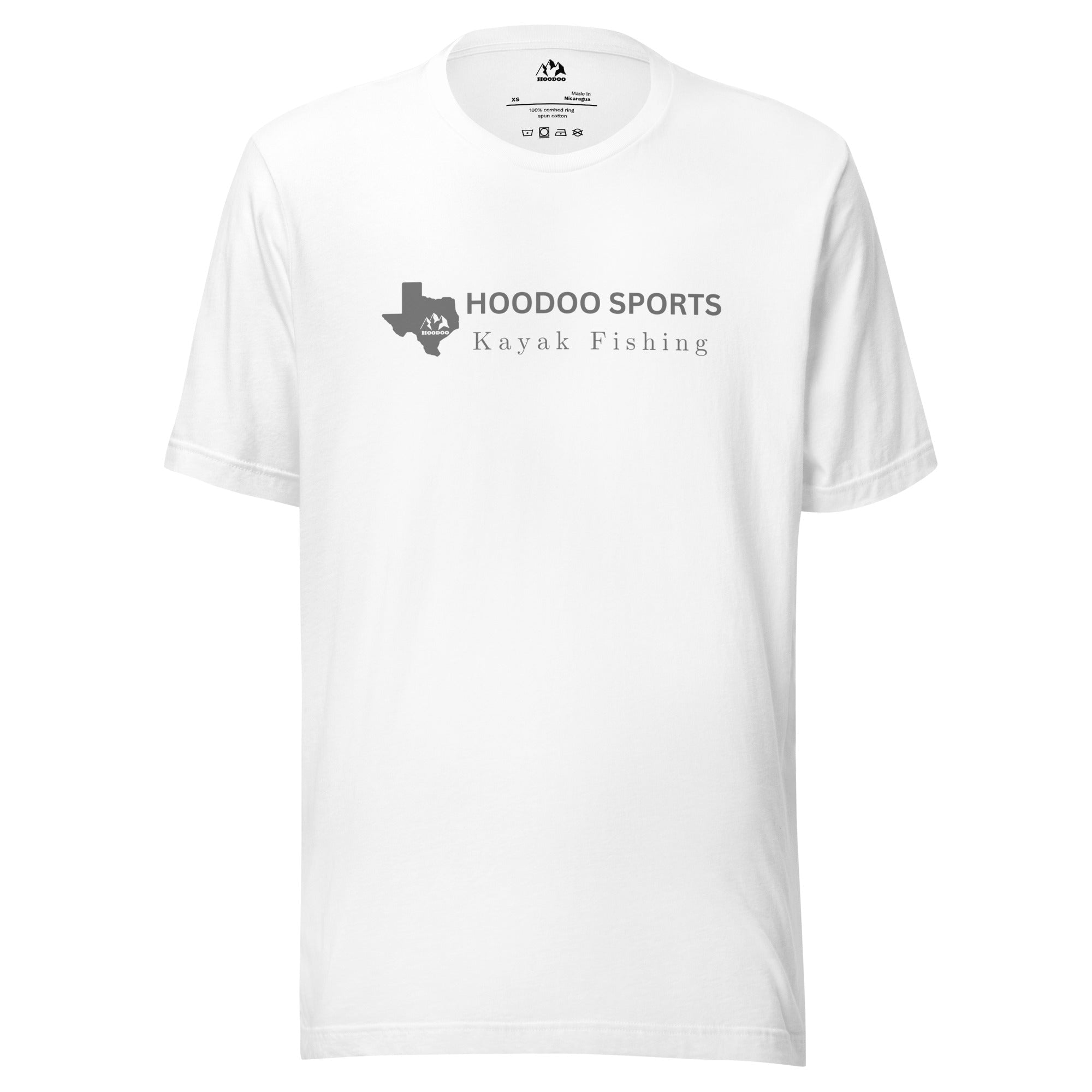 Hoodoo Sports Texas Kayak Fishing Unisex Tee Hoodoo Sports White XS 