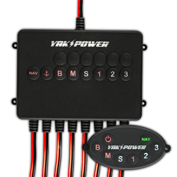 YakPower-RP8R 8 Circuit Bluetooth Enabled Switching System Kayak Power YakPower 